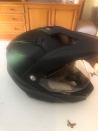 Casco Moto Trail Talla M Negro 57-58