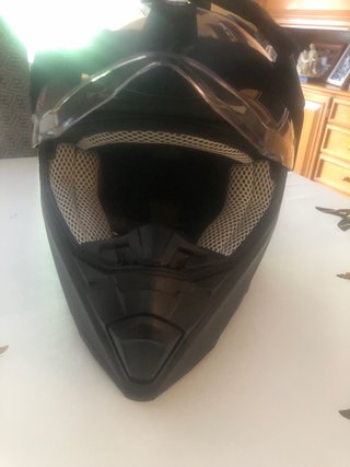 Casco Moto Trail Talla M Negro 57-58