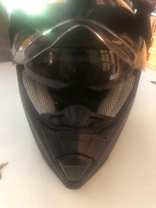 Casco Moto Trail Talla M Negro 57-58