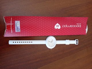 Orologio da polso bianco ippocampo