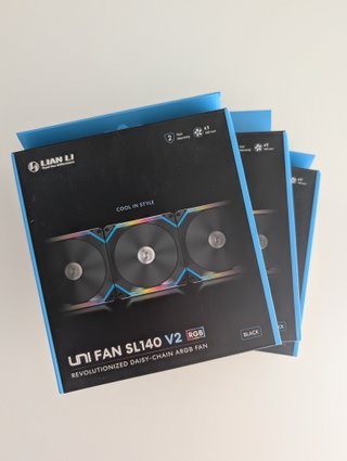 Lian Li Uni Fan SL140 V2 Black (3 unidades)