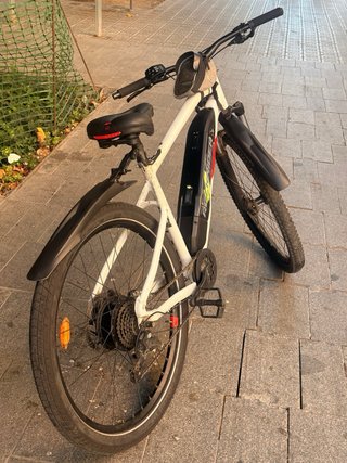 Bicicleta eléctrica con 2 baterías