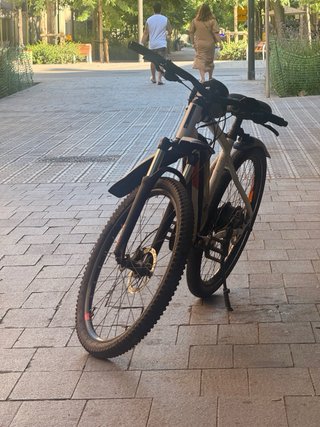 Bicicleta eléctrica con 2 baterías