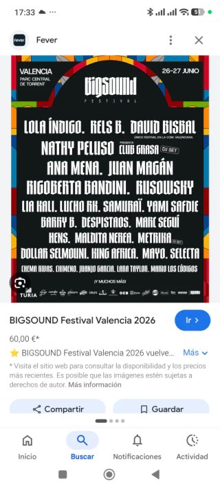 Cartel Big Sound Valencia 2026