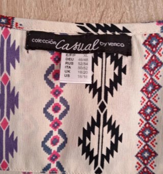 (XL) Blusa Boho sin mangas con bolsillo