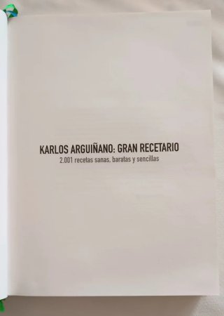 Libro Karlos Arguiñano Gran recetario