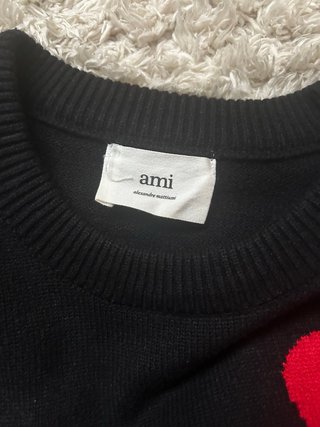Jersey Amiri Negro Corazón Rojo