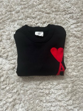 Jersey Amiri Negro Corazón Rojo