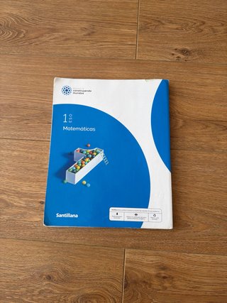 libro Santillana matemáticas primero de la eso