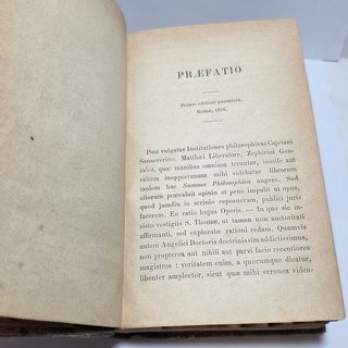 Libro Antico Summa Philosophica Maria Zigliara XIX