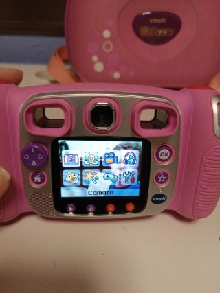Cámara Vtech Kidizoom Rosa con Auriculares