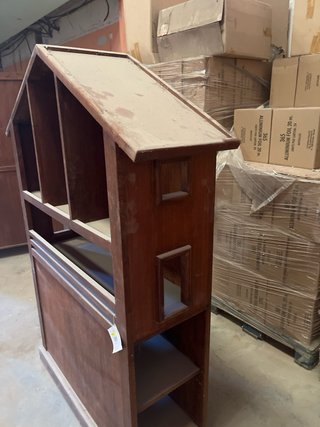Estantería de madera estilo casa 167 x 120 x 38