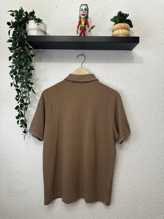 Polo Lacoste Marrón talla M slim fit
