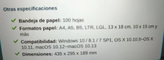 Impresora Canon TR4550 Negra