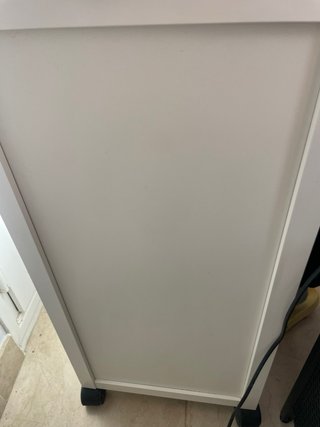 Cajonera blanca con ruedas