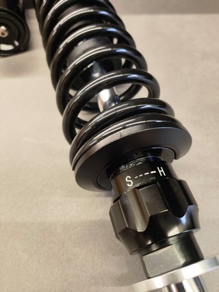 Amortiguador delantero BGM CK8 Vespa PX negro