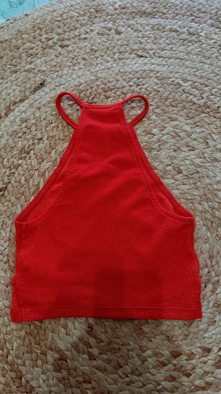 Top Bershka Rojo Talla XS