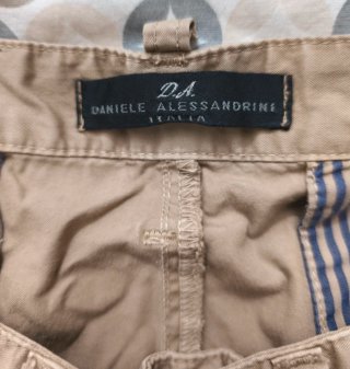 Pantaloni uomo Daniele Alessandrini beige IT 32