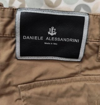 Pantaloni uomo Daniele Alessandrini beige IT 32