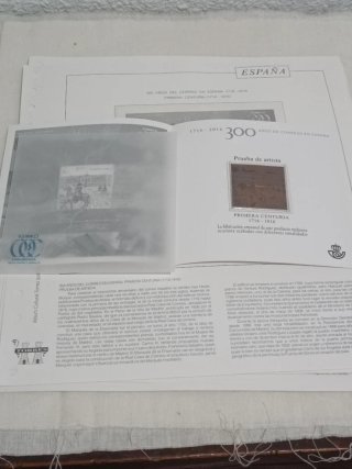 Hoja Torres Prueba Filatélica Bronce