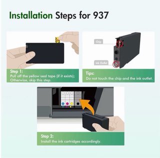 Cartucce compatibili HP 937XL/937e nuove sigillate