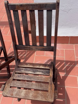 Sillas de madera plegables