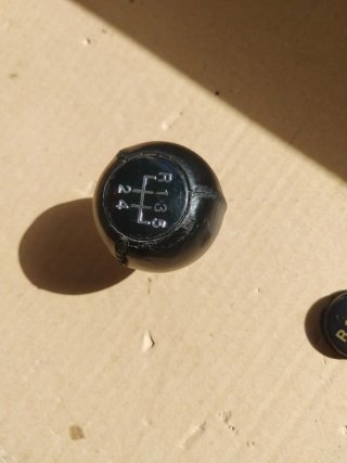 Pomo cambio piel VW Golf 3/4 original piel negra