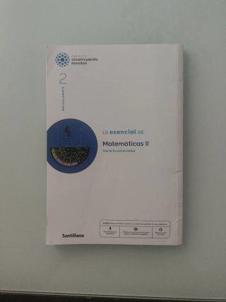 Matemáticas II, 2 Bachillerato, Santillana
