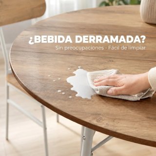 Mesa y 4 Sillas Comedor Estilo Industrial