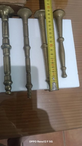 Mazas para almirez de latón