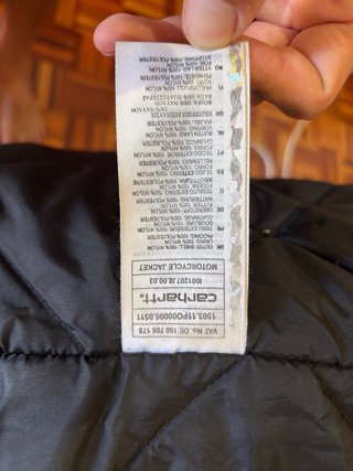 Chaqueta Carhartt Talla XL Negra