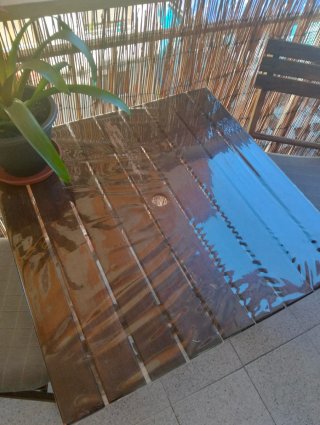 Mesa y 2 Sillas Balcón Plegables
