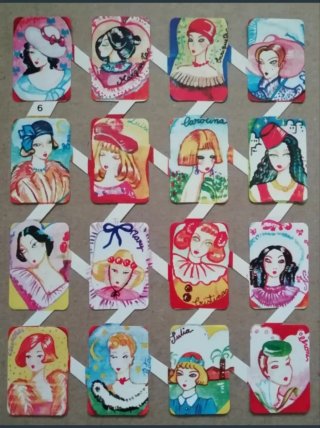Lamina Cromos troquelados Zulia 6 . Mujeres