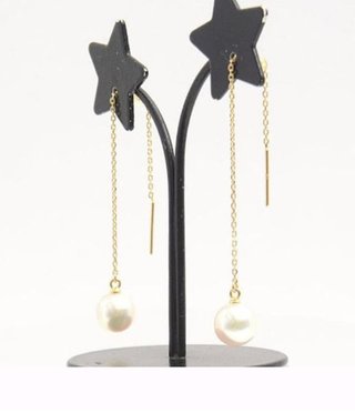 Pendientes Oro 18k Perlas Naturales