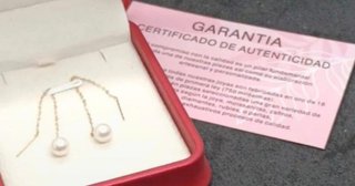 Pendientes Oro 18k Perlas Naturales