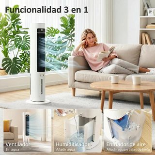 Climatizador Evaporativo 3L 3en1 Temporizador 12H