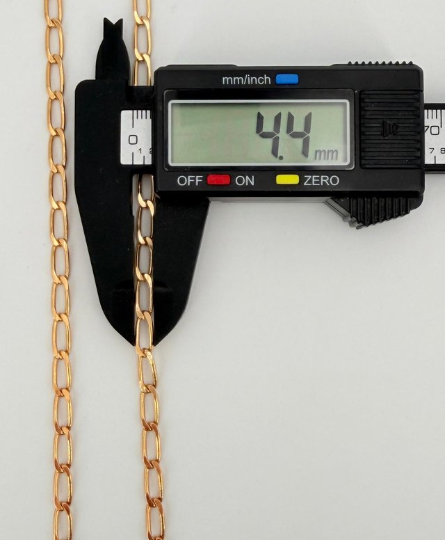 Cadena Bilbao de oro de 18k, 20.38 g, 50.5 cm.