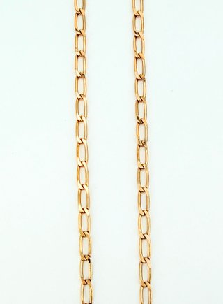 Cadena Bilbao de oro de 18k, 20.38 g, 50.5 cm.