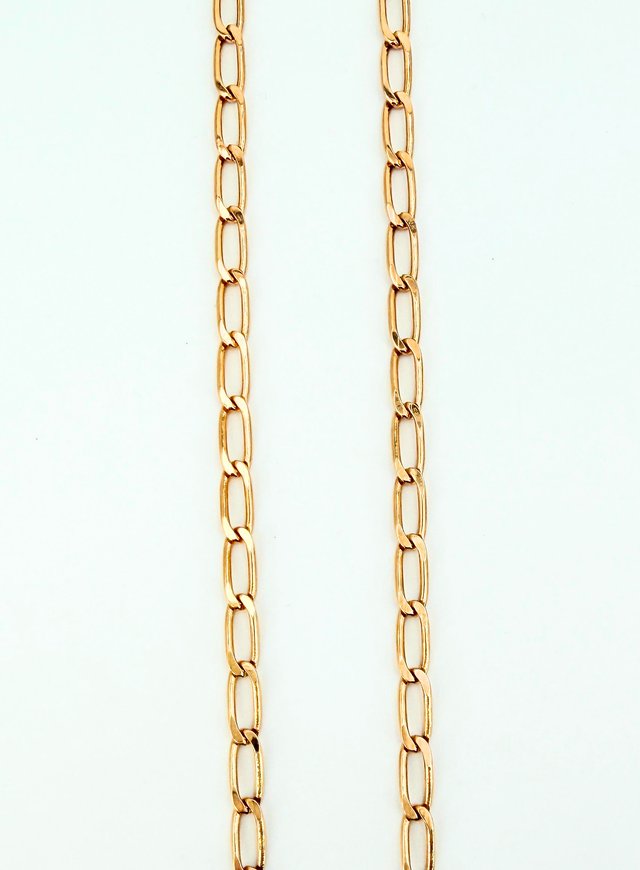 Cadena Bilbao de oro de 18k, 20.38 g, 50.5 cm.