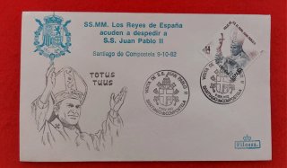 Sobre primer día S.S. Juan Pablo II Santiago 1982