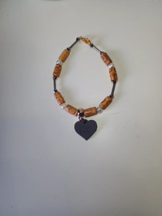 Braccialetto con ciondolo a cuore