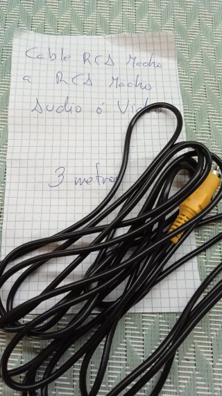 Cable Auxiliar RCA Macho a RCA Macho