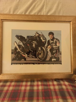 Póster Suzuki Sportbike Enmarcado