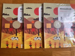 Libros de texto de matemáticas de 3 de primaria