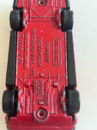 Matchbox Ferrari Testarossa 1986 Vintage Die Cast