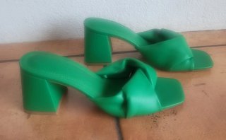 Zapatos Verano Stradivarius Verdes Mujer