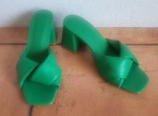 Zapatos Verano Stradivarius Verdes Mujer