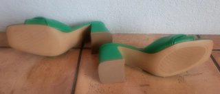 Zapatos Verano Stradivarius Verdes Mujer