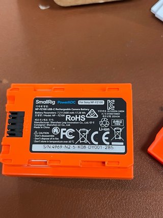 Batería SmallRig NP-FZ100 4969 #001285