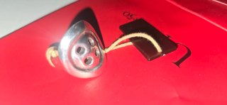 Anillo Uno de 50 botón plata